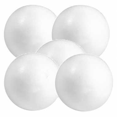 14x stuks beschilderbare piepschuim ballen/bollen 7 cm