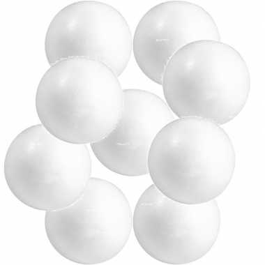 Set van 60x stuks beschilderbare piepschuim ballen/bollen van 3 cm