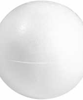 1x beschilderbare piepschuim holle ballen bollen 40 cm twee helften