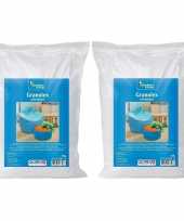 2x styroporballetjes in bewaarzak 10 liter